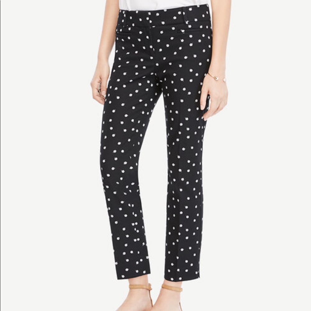 Ann Taylor Floral Devin Crop Pants